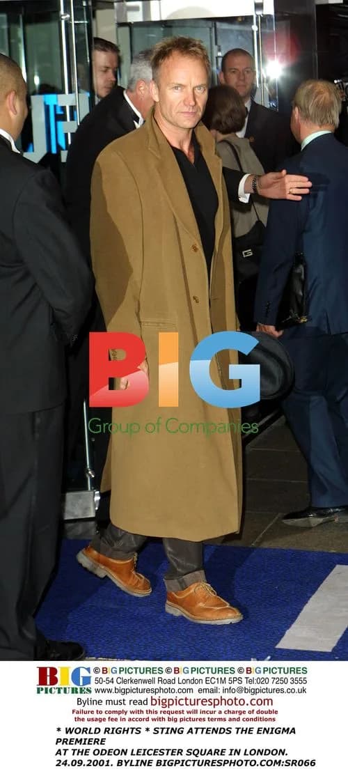 Sting attends Enigma premiere in London