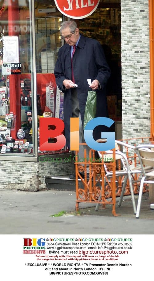 TV Presenter Dennis Norden Out in North London