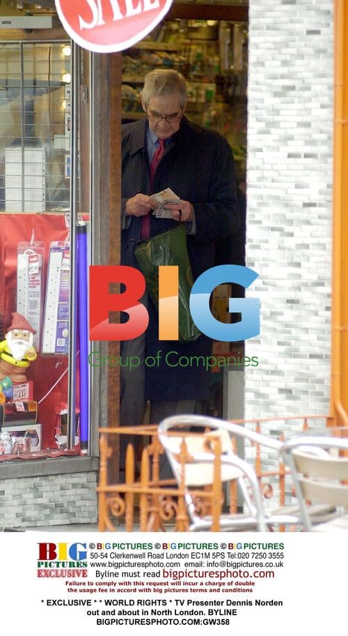 TV Presenter Dennis Norden out in London