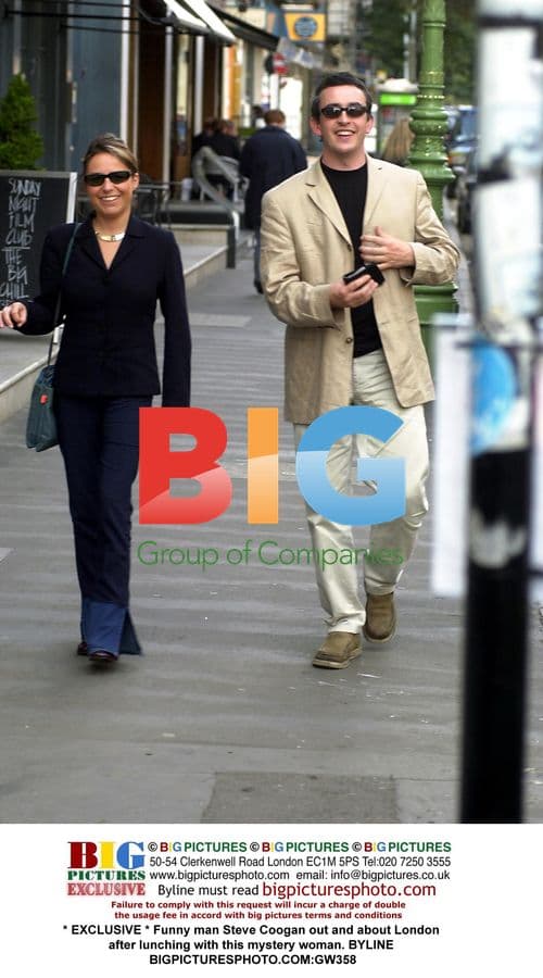 Steve Coogan spotted out in London with mystery woman