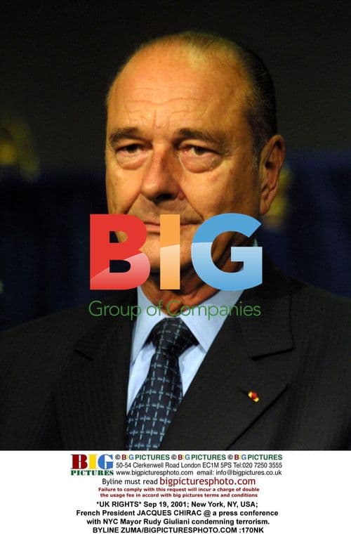 French President Chirac and NYC Mayor Giuliani condemn terrorism