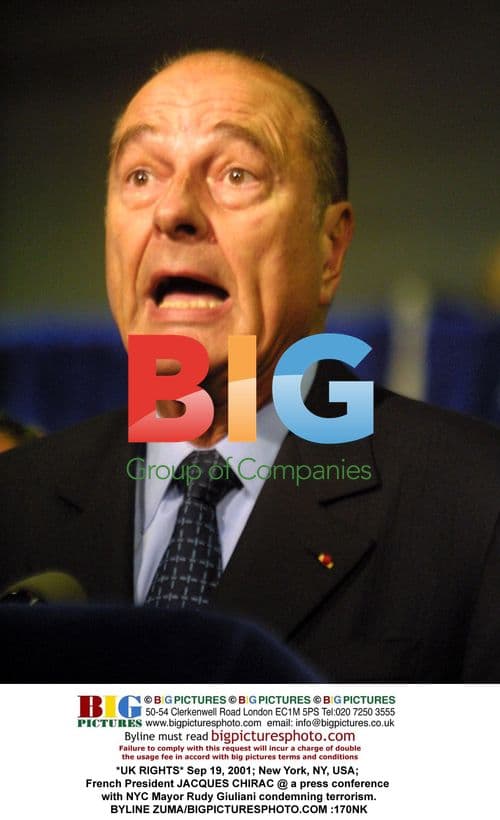 Chirac and Giuliani Condemn Terrorism