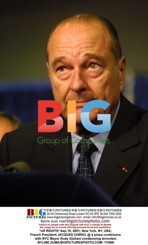Jacques Chirac and Rudy Giuliani condemn terrorism