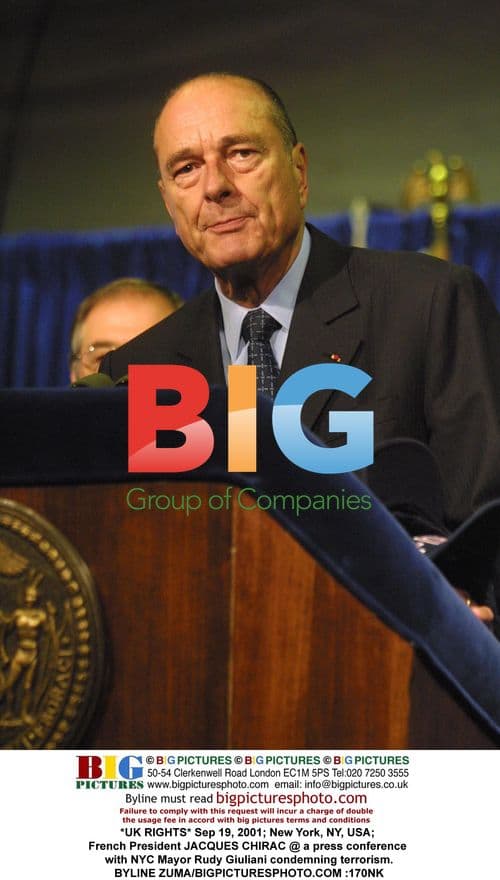 Jacques Chirac and Rudy Giuliani press conference