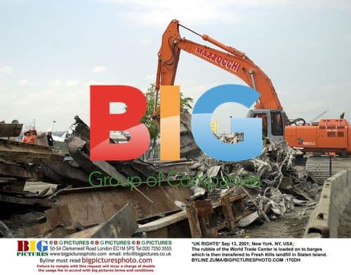 Rubble from World Trade Center