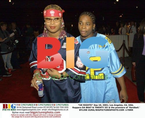 Rappers DA BRAT & TWENTY III at 'Hardball' premiere