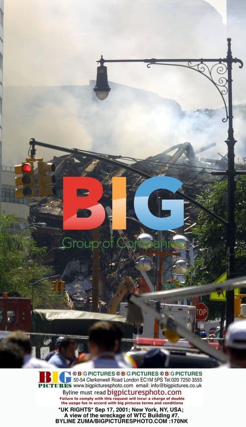 WTC Building #7 Wreckage on 9/17/2001