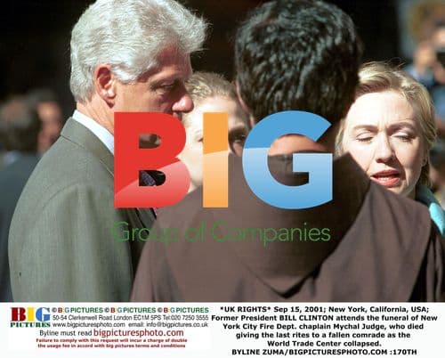 Bill Clinton attends funeral of NYFD chaplain