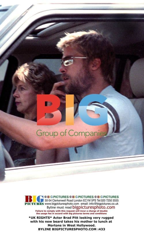 Brad Pitt Takes Mom to Lunch in West Hollywood