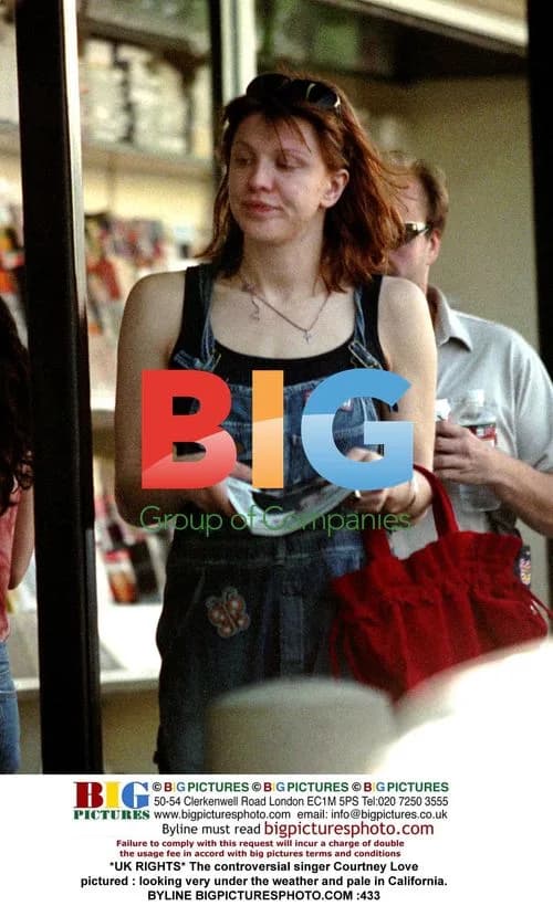 Courtney Love looking pale in California