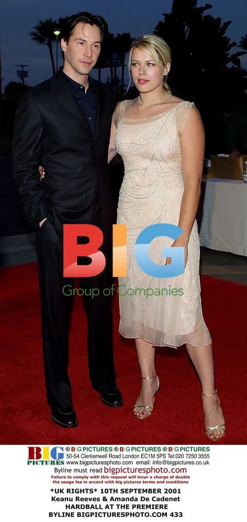 Keanu Reeves & Amanda De Cadenet at Hardball Premiere