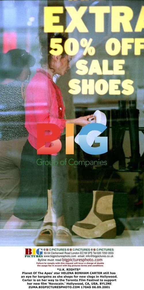 Helena Bonham Carter shops for clogs in Hollywood