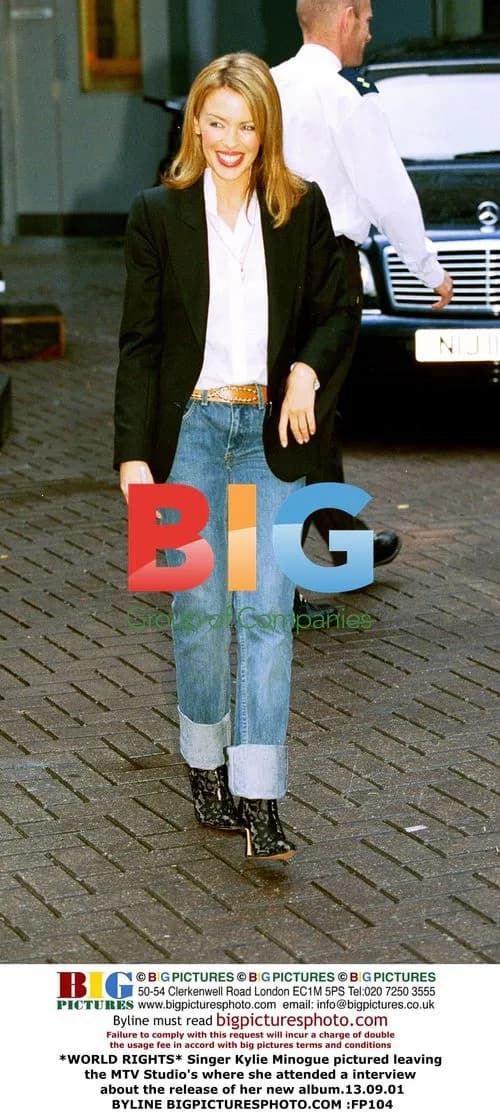 Kylie Minogue Leaves MTV Studio