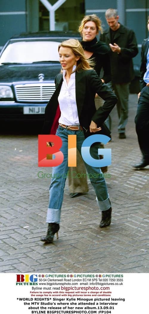 Kylie Minogue Leaves MTV Studio After Interview