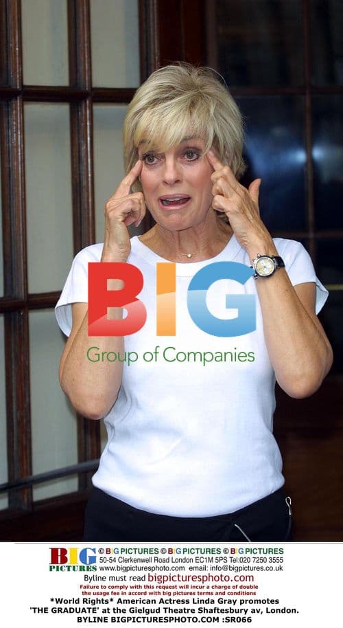 Linda Gray promotes 'THE GRADUATE' in London