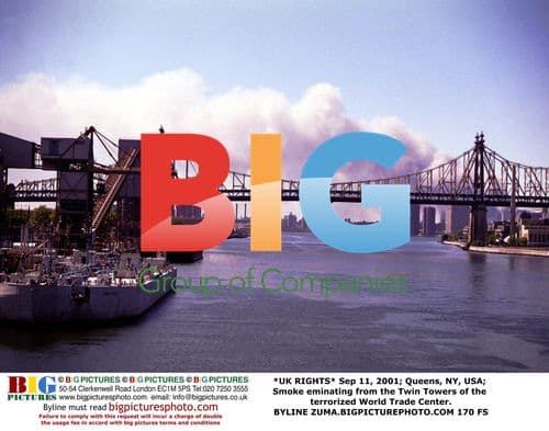 Smoke from Twin Towers on 9/11