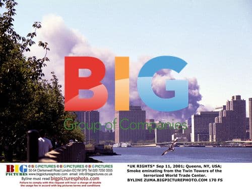 Smoke from Twin Towers on 9/11