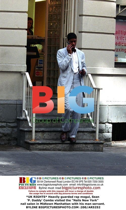 Rap Mogul Sean 'P. Daddy' Combs Visits NYC Nail Salon