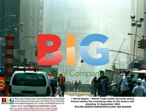 World Trade Center Remains After Attack