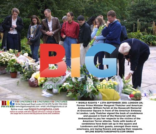 Margaret Thatcher and William Farish at Roosevelt Memorial