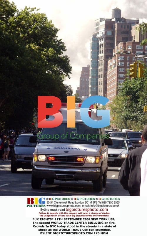 Second World Trade Center Building on Fire