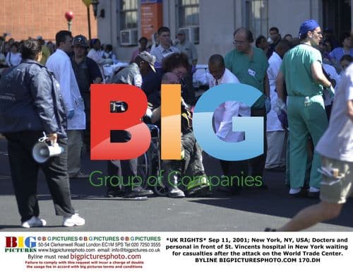 Doctors and staff at St. Vincent's Hospital after 9/11 attacks