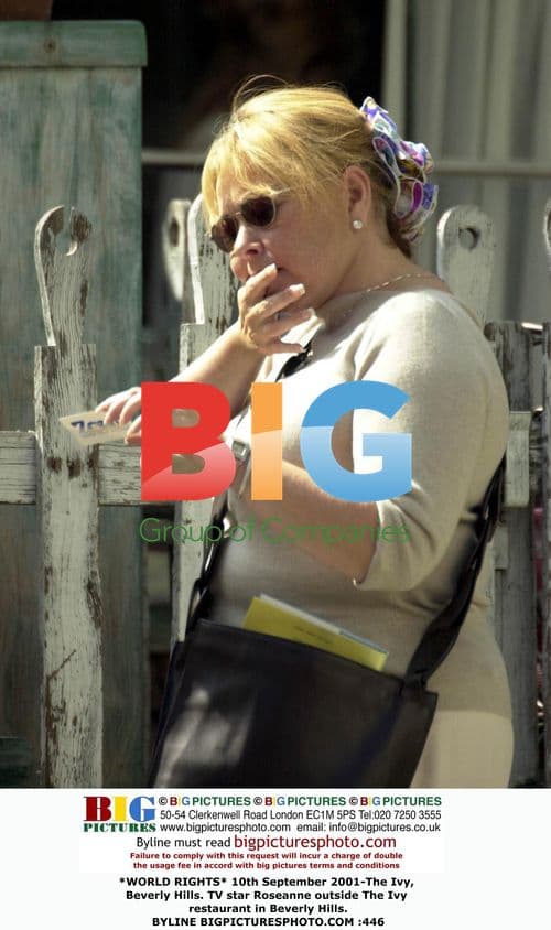 Roseanne outside The Ivy in Beverly Hills