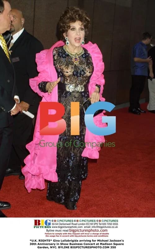Gina Lollabrigida Arrives for Michael Jackson's 30th Anniversary