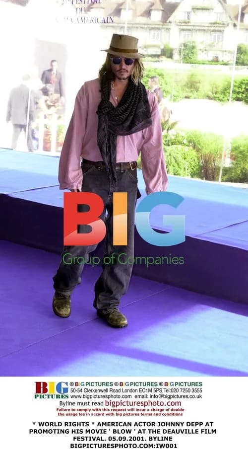 Johnny Depp promotes 'Blow' at Deauville Film Festival