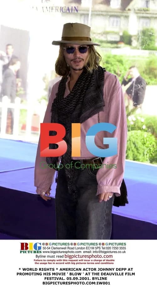 Johnny Depp promotes 'Blow' at Deauville Film Festival