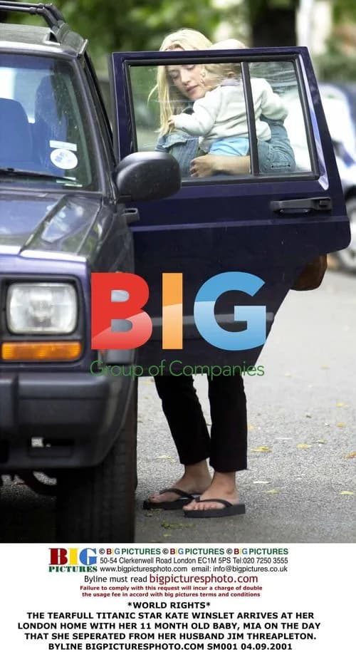 Kate Winslet Arrives Home with Baby Mia