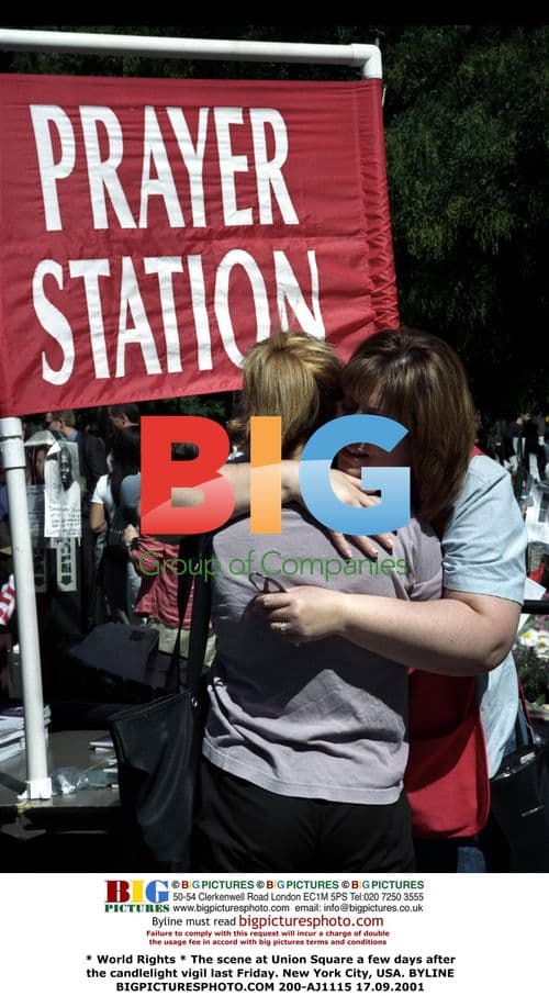 Vigil scene at Union Square, NYC