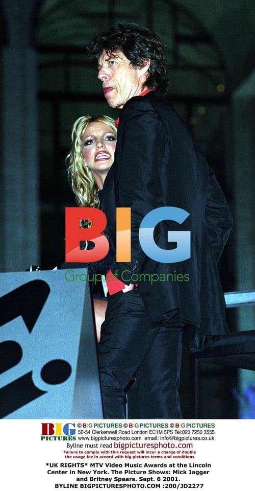 Mick Jagger and Britney Spears at MTV VMAs