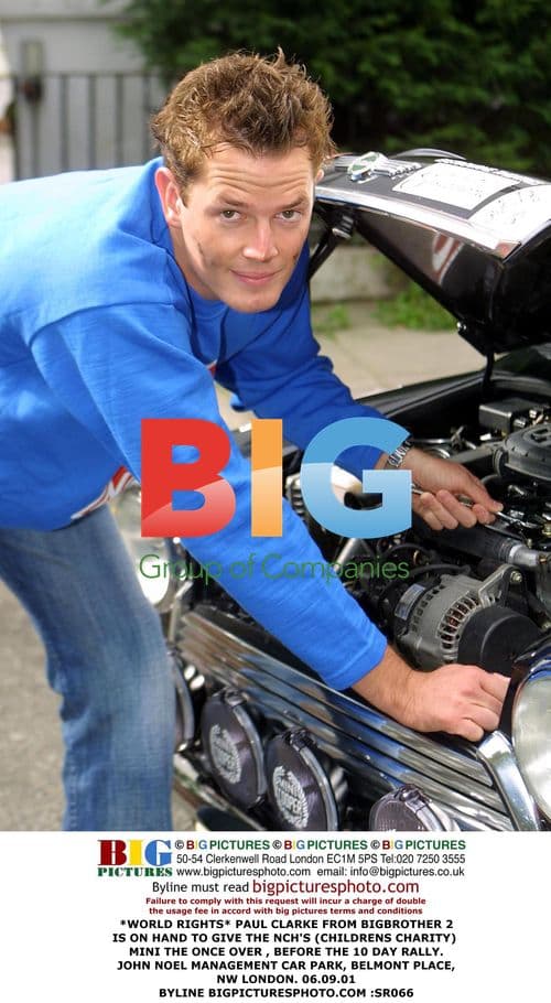 Paul Clarke from Big Brother 2 with NCH's Mini