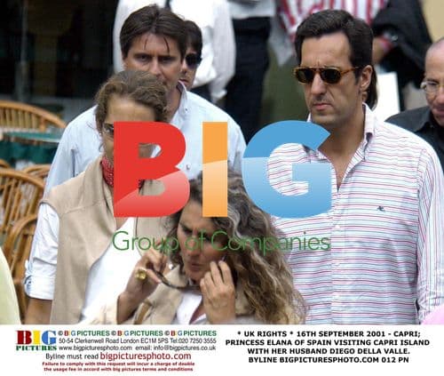 Infanta of Spain & Husband Stroll in Capri