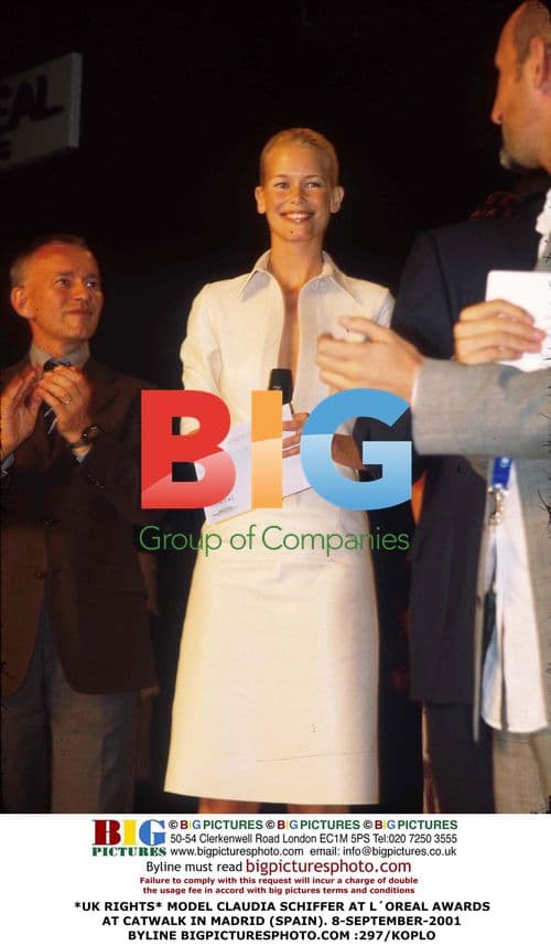 Claudia Schiffer at L'Oreal Awards in Madrid
