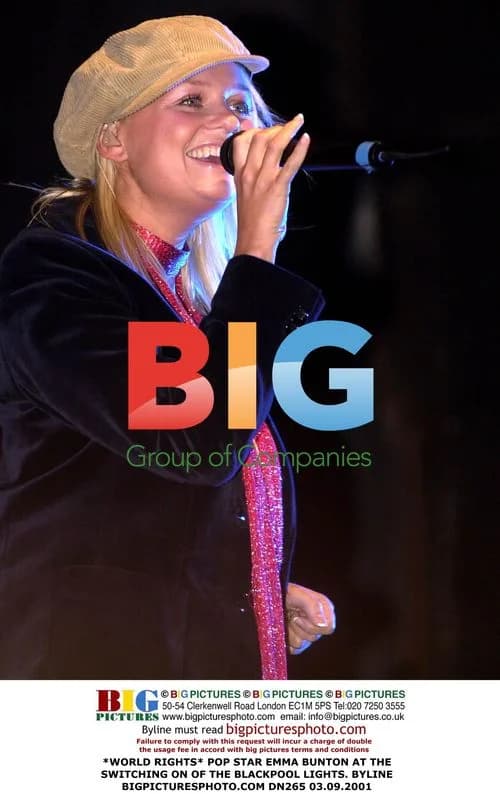 Emma Bunton at Blackpool Lights Switching On