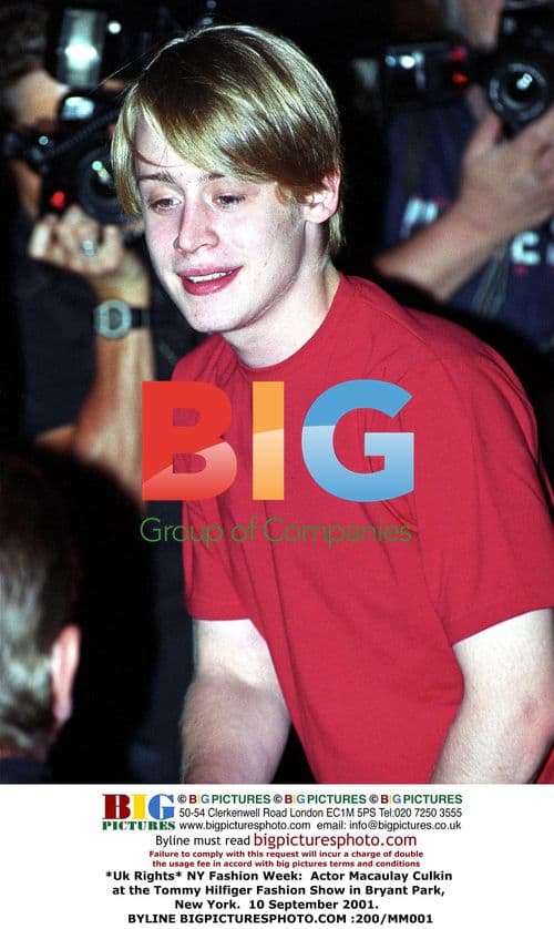 Macaulay Culkin at Tommy Hilfiger Fashion Show