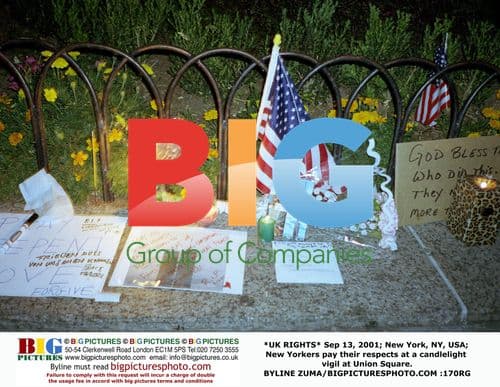 Candlelight vigil at Union Square, New York