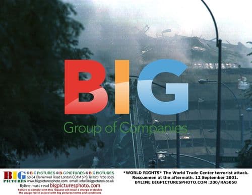 Rescuemen at World Trade Center aftermath