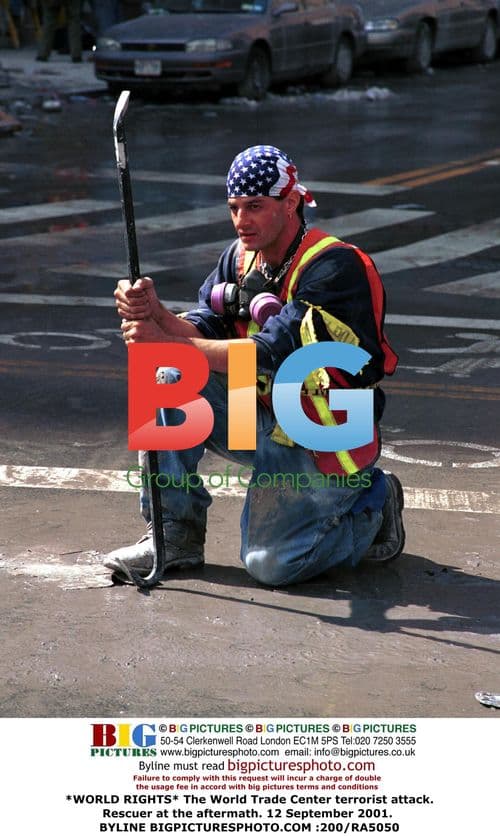 Rescuer at World Trade Center attack aftermath