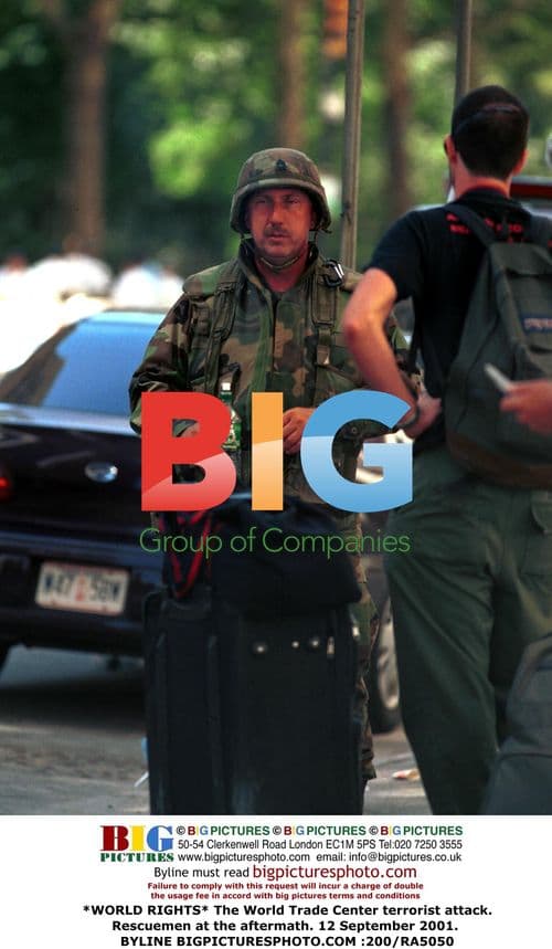 Rescuemen at World Trade Center aftermath