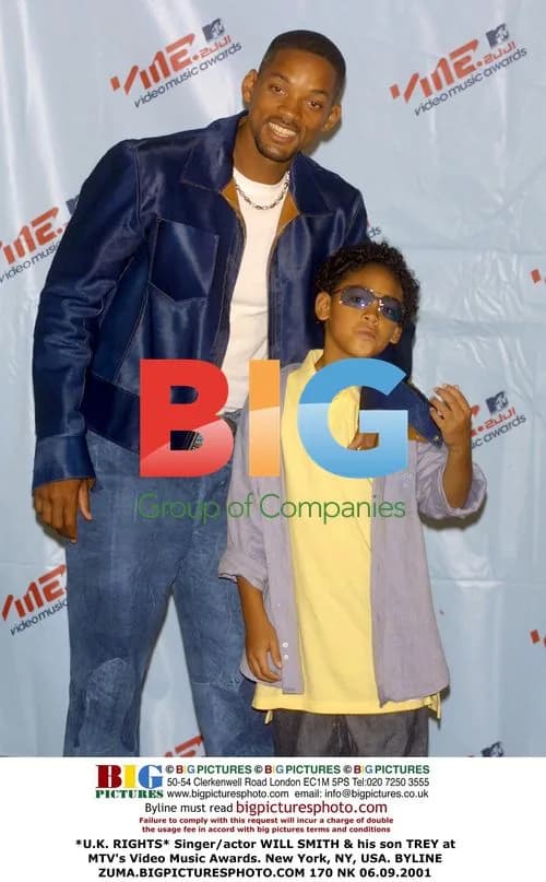 Will Smith & son Trey at 2001 MTV VMAs
