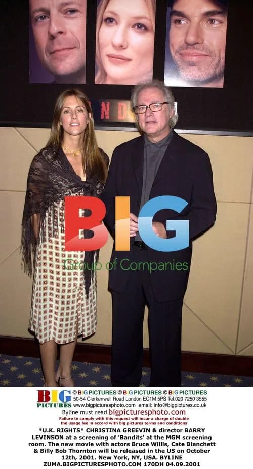 CHRISTINA GREEVIN & BARRY LEVINSON at 'Bandits' Screening