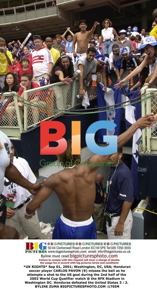 Honduran Soccer Player Carlos Pavon Misses Shot