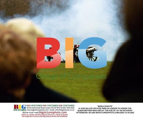 41 Gun Salute for Queen Mother in London