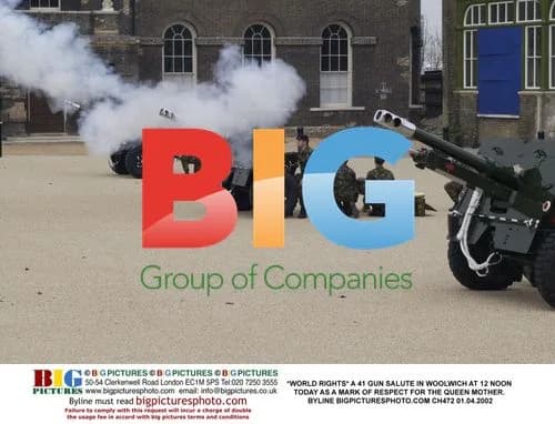 41 Gun Salute in Woolwich for Queen Mother