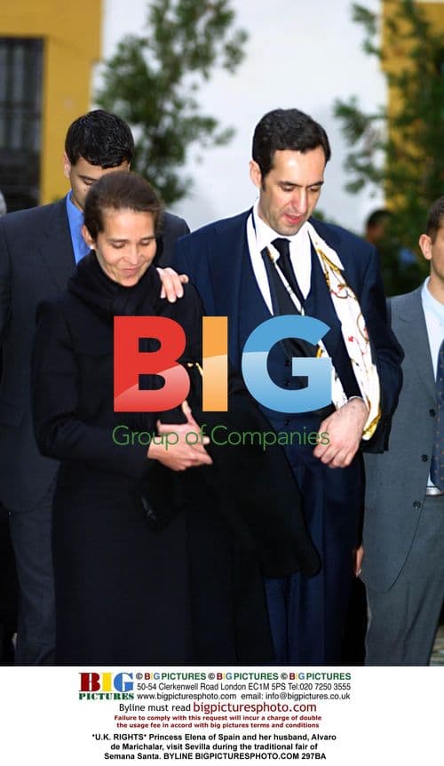 Princess Elena visits Sevilla for Semana Santa