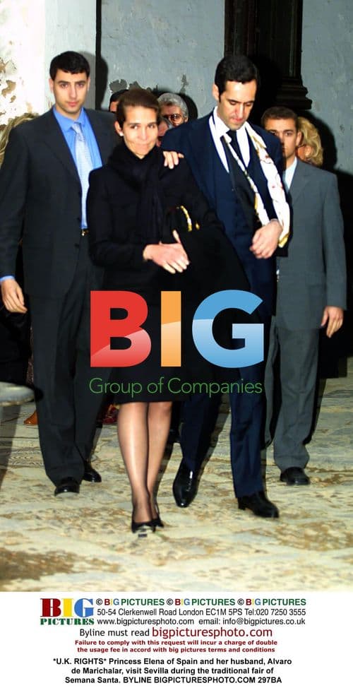 Princess Elena of Spain visits Sevilla during Semana Santa