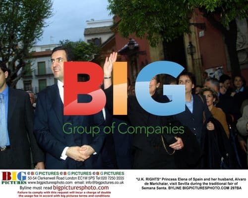 Princess Elena and Alvaro de Marichalar at Semana Santa